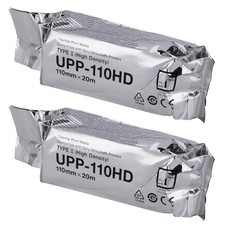 2 PCS UPP110HD Ultrasound Paper High Density Thermal Print Film 110mm x 20m picture