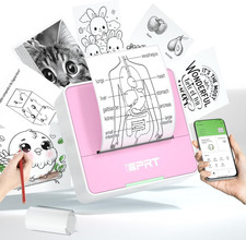 Mini Portable Sticker Printer with 1 Roll Sticker Paper | Bluetooth picture