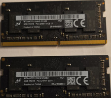 Micron DDR4 SDRAM SO-DIMM 8GB (2x4GB) PC4-2400T MTA4ATF51264HZ-2G3B2 picture