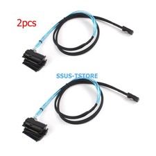 2X SFF-8087 to 4x SFF-8482 SAS Forward Breakout Cable 1M w SATA Power RAID HBA picture