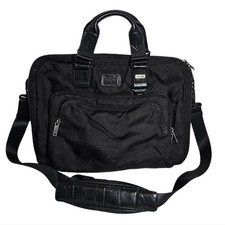 Tumi Alpha Bravo Yuma Slim Brief Messenger Bag Nylon Leather Shoulder Briefcase picture