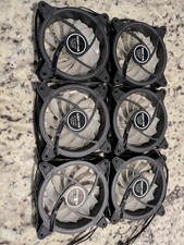 EZDIY-FAB Fans -- Package of 6 RGB Case Fans / 6 Fan covers / Mounts with screws picture