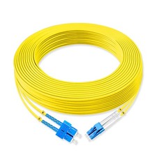 Lebrudos 1Pcs 20 Meter Fiber Optic Patch Cord SC UPC to LC UPC, Duplex Single... picture