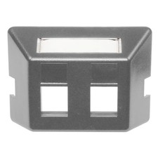 PACK of 9 Hubbell FP2GY Furniture Plate 2 Port Gray picture