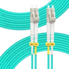 LC to LC Fiber Patch Cable OM3 30M/98ft 10Gb Multimode - Ideal for 10G Ethernet picture