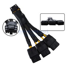 NVIDIA PCIe 12VHPWR 12+4-pin to 3x PCIe 8-pin Adapter Cable For RTX 4090 4080 picture