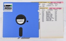 Vintage Fuji Computer Floppy Disk-Collectible (Atari, DOS 3.0, PaperClip, 1988) picture