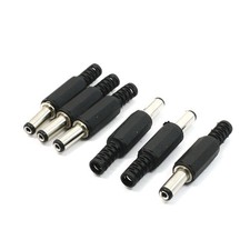 6 pc Plastic Cable Guard 2.1x5.5mm Male DC Power Connector picture