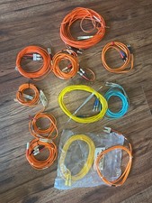 12 Lot, Fiber Duplex jumpers Misc. LC, SC, ST Etc. Some new, all working picture
