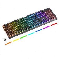 Free wolf M104 Full Size Wireless Gaming Keyboard Tri-Mode RGB 4000mAh Quiet picture