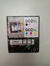 902XL Ink Cartridges (Not OEM), 4-Pack – M, Y, C, B included picture