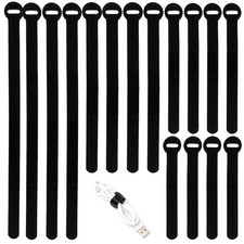 Bridas reutilizables cables, multiusos, la gestión de cables, con cierre . picture