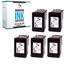CMYi 5PK Replacement HP 21 Cartridges for DeskJet F2110 F2120 F2128 F2140 F2179 picture