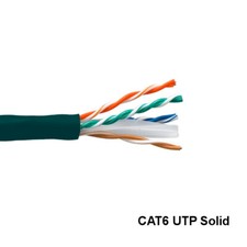 KNTK Green 1000ft Cat6 UTP Solid Ethernet Bulk Cable 23AWG 550MHz Network RJ45 picture