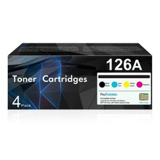 JCTONER 126A Toner Cartridges (4-Pack) CE310A Black, CE311A Cyan, CE312A picture