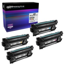 Speedy Compatible HP 655A Toner Cartridge Set: Black, Cyan, Magenta, Yellow 4PK picture