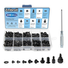 400Pcs Computer Screws Standoffs Kit SSD Screw for Universal Motherboard PC Comp picture