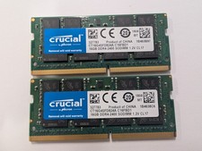 Crucial Micron 32GB(2x16GB)  PC4-2400 DDR4 SO-DIMM Laptop RAM Memory picture