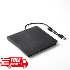 2024 External CD DVD RW Drive USB 3.0 Writer Burner Player Black For Laptop PC picture