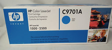 10x HP C9701A Cyan Toner Cartridge NEW GENUINE SEALED BOX - LOT of 10 picture