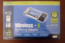 Cisco Linksys WPC54G WirelessG Notebook Adapter CardBus Adaptor Card Lap G1N picture