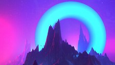 Landscape  art mountains sun fantasy fan pink colorful Custom Gaming Mat Desk picture