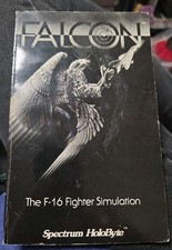 FALCON F-16 FIGHTER SIMULATION Flight Manual IBM Version Book & 1 Disk picture