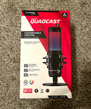 HyperX QuadCast S USB Black RGB Mic w/ Tap-to-Mute, Shock Mount, Gain Control picture