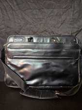 Targus Black Leather Solid Laptop Shoulder/Messenger Bag Carrying Case picture