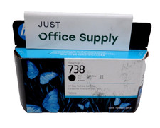 Genuine HP 738 Black 498N4A 130ml Flex Tech Ink Cartridge Exp 2026  picture