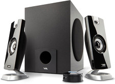 CA-3090 2.1 Speaker System with Subwoofer with 18W of Power – Easy Setup and Con picture