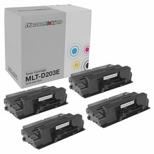 4PK MLT-D203E for Samsung 203E BLACK Extra HY Toner Cartridge SL-M4020 SL-M3820D picture