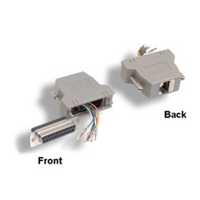 KNTK STP Shielded Modular DB25 Female to RJ45 Female Adapter Network Cat5e Cat6 picture