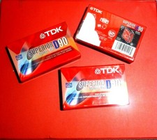 Lot of 3 TDK Superior Normal Bias Blank Cassettes Tapes D90   picture