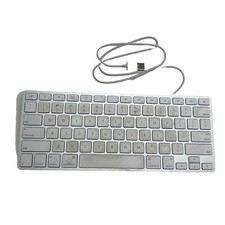 Genuine Apple A1242 Wired USB Compact Aluminum Keyboard MB869LL/A picture