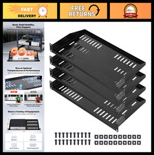 Universal Vented 1U Server Rack Shelf - 4PCS Cantilever Mount Tray for Equipment picture