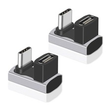 2-Pack 240W U-Shape USB C Adapter 180-Degree Male to Female 40Gbps PD picture