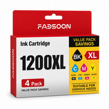 PGI-1200XL 4PK BK/C/M/Y Compatible Ink for MAXIFY MB2120 MB2720 MB2320 MB2020 picture