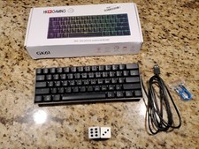 HK Gaming GK61 V2 Mechanical Gaming Keyboard with RGB Lighting. White picture