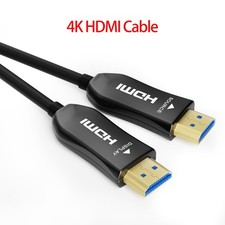 1x Black 4K Fiber Optic HDMI Cable 3-100FT 2.0 Cable Cord 18Gbps For PS5/TV Box picture