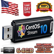 CentOS Stream 10 Bootable USB Live/Offline Installer – Premium Metal 64GB USB picture