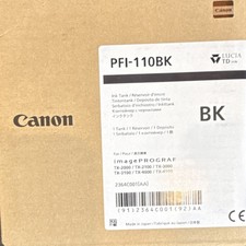 Genuine Canon PFI-110BK 2364C001[AA] Black Ink for imagePROGRAF TX-2000-4000 picture