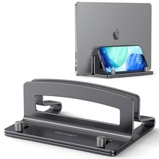 Vertical Laptop Stand, Adjustable Aluminum Laptop Stand (Fits Up to 17.3