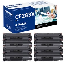 8x Black CF283X Toner Cartridge For HP 83X LaserJet Pro M201dw M202dw MFP M225dw picture