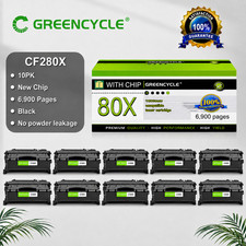 10PK CF280X High Yield BK Laser Toner Cartridge For HP LaserJet Pro 400 M425dn picture