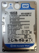 WD WD1600BEVT-24A23T0 HDD , 2.5