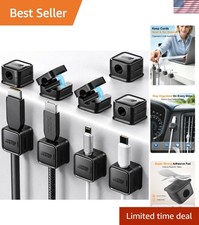 Compact 9-Pack Cord Holders with Magnetic Locking for Effortless Organization picture