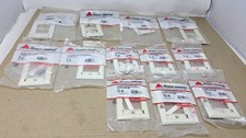 (Lot of 12) Siemon CT4-FP-02 White Single Gang CT Faceplates Accepts 2CT Coupler picture