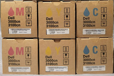 6 Dell 3000cn 3100cn Toner OEM NEW NIB  (2) Cyan (2) Magenta (2) Yellow picture