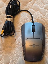 Razer Spectre StarCraft II Wired USB Optical Gaming Mouse Black/Silver RZ01-0043 picture